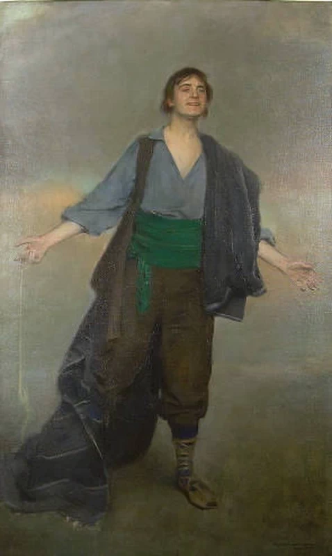 Ramon Casas - Enric Borràs nel ruolo dell'Angelo Manelico Guimera